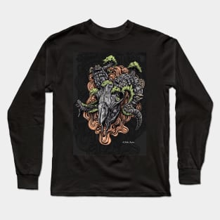 Life after death - goat skull Long Sleeve T-Shirt